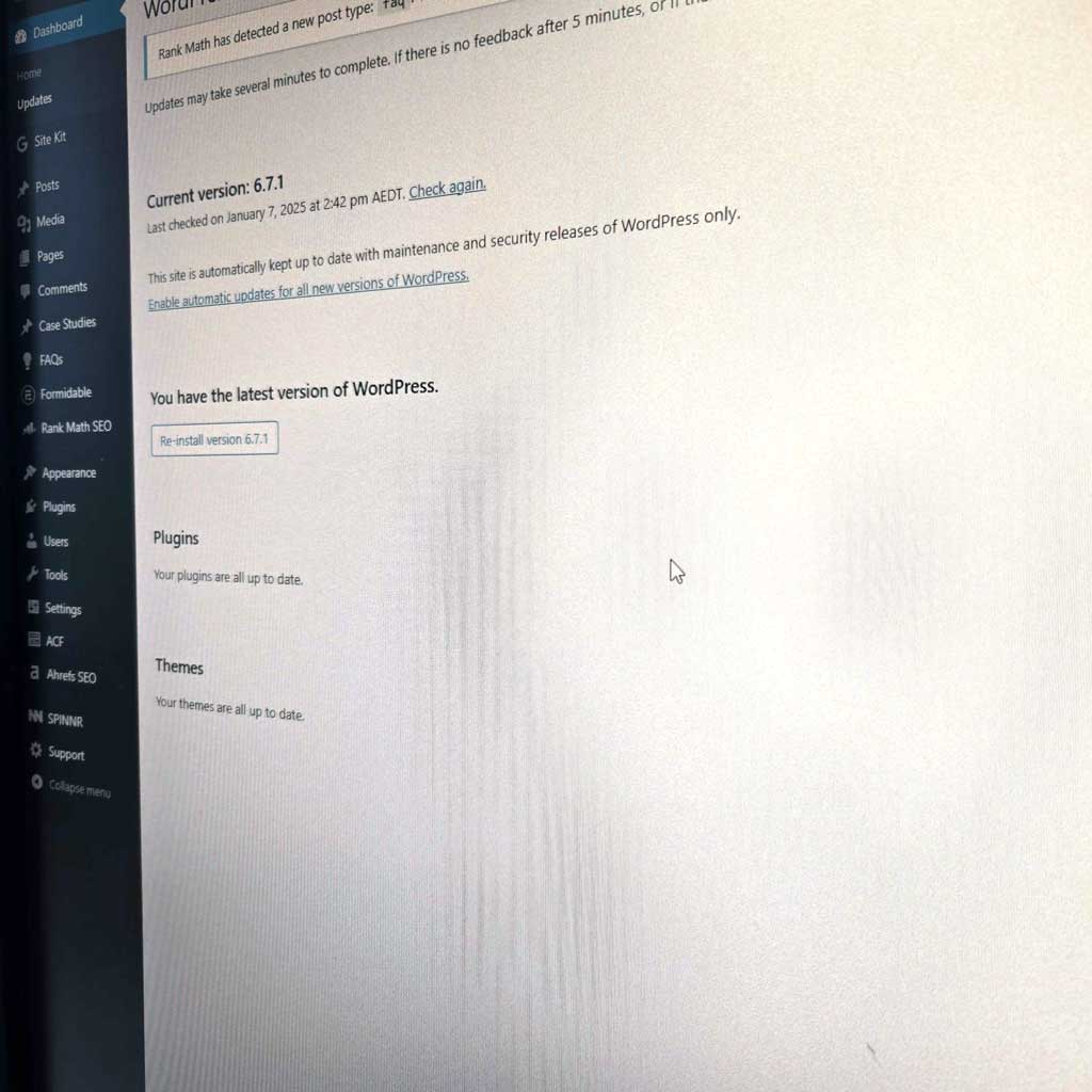 What Happens When I Click Update to WordPress?